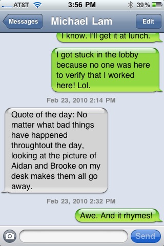 Mike Text Message
